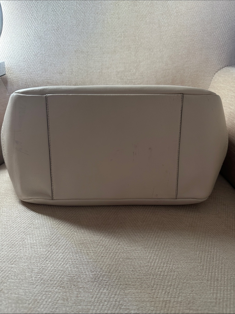 Coach Multicolor Oval Print Shoulder Bag with Cream Leather Trim - Picture 10 of 16
